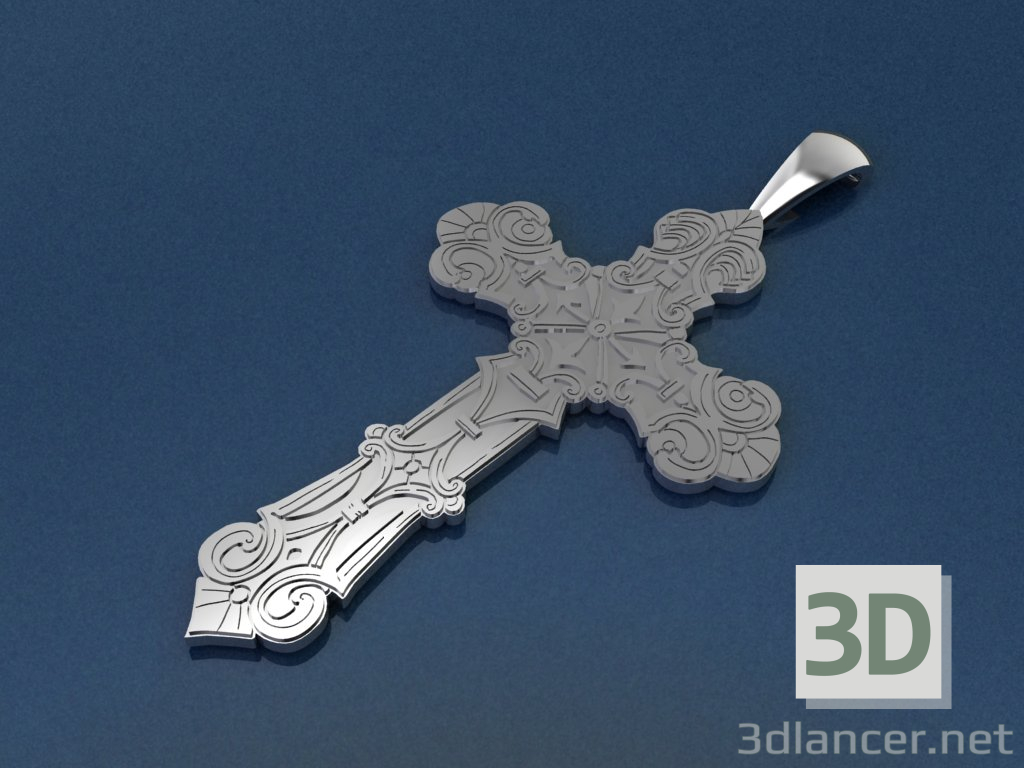 3d хрест натільний модель купити - зображення