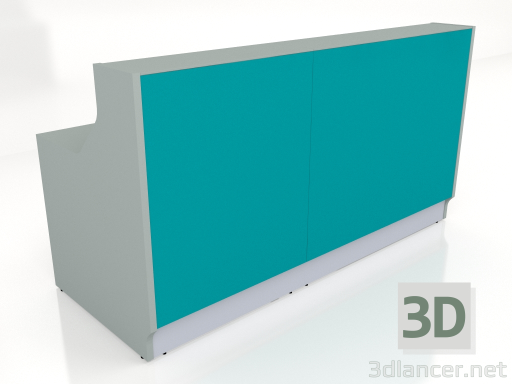 3d model Reception desk Linea LIN20 (2056x824) - preview