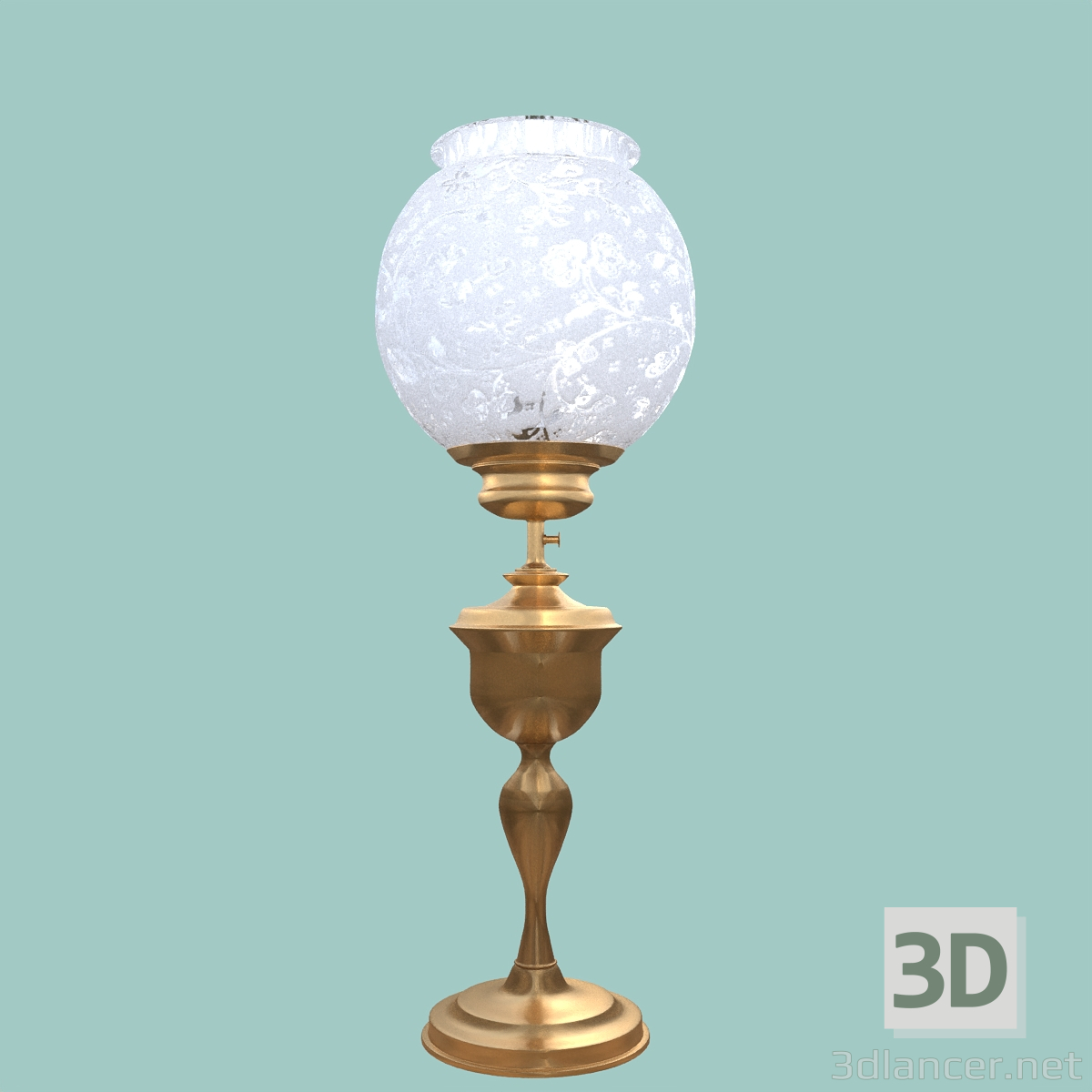 Lámpara de mesa 3D modelo Compro - render