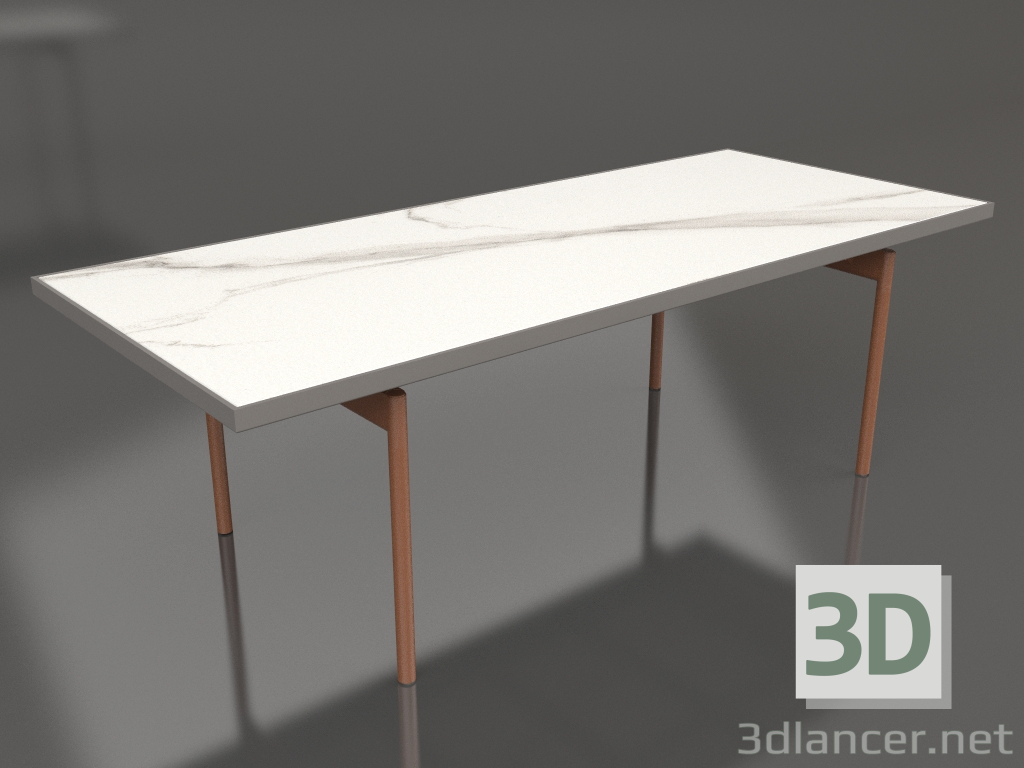 3d model Mesa de comedor (Gris cuarzo, DEKTON Aura) - vista previa