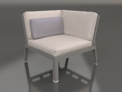 Módulo de sofá, seção 6 (cinza quartzo)