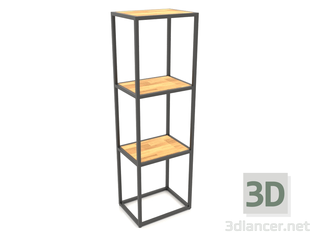 3d model Rectangular shelf (WOOD, 40x30x128) - preview