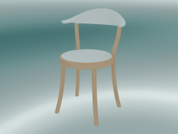 Chair MONZA bistro chair (1212-20, beech natural, white)