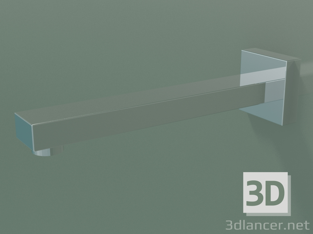 3D Modell Wandwaschbeckenauslauf ohne Abfallset (13 805 980-000010) - Vorschau