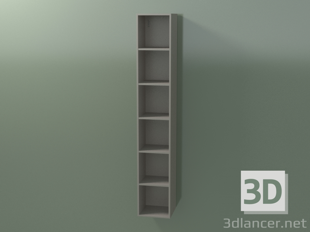 3d model Wall tall cabinet (8DUAEC01, Clay C37, L 24, P 24, H 144 cm) - preview