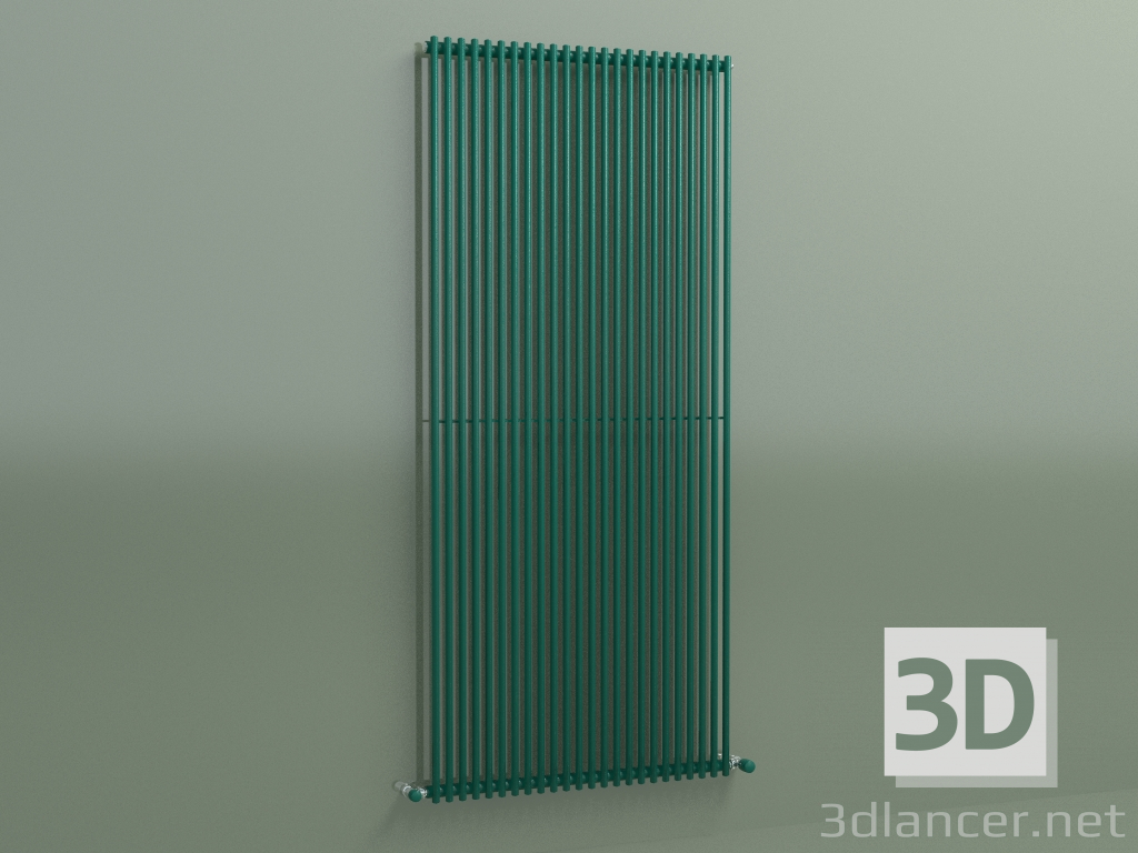 3d модель Радиатор вертикальный ARPA 1 (1820 24EL, опаловый зеленый RAL 6026) – превью
