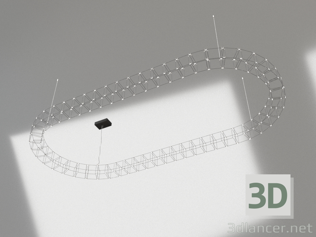 3 डी मॉडल लटकन दीपक अखाड़ा चौड़ा - पूर्वावलोकन