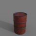 Barril 200 litros Rojo óxido 3D modelo Compro - render