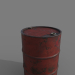 Barril 200 litros Rojo óxido 3D modelo Compro - render