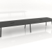 3d model Conference table with a hole for cables 500x155 - preview