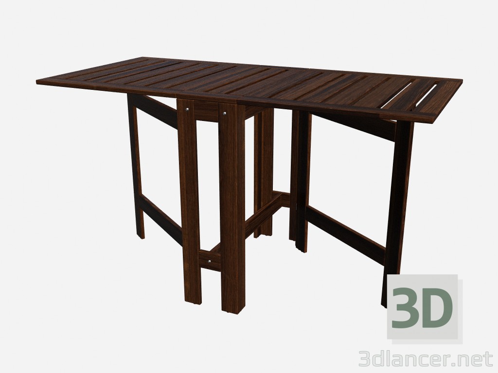 3 डी मॉडल तह टेबल (सामने आया) - पूर्वावलोकन
