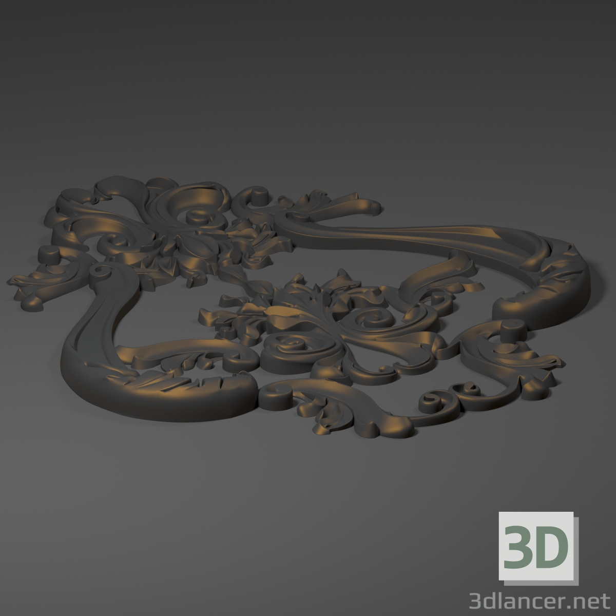 Decoración central 3D modelo Compro - render