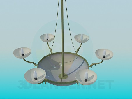 modello 3D Il lampadario a forma di ciotola - anteprima