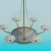 modello 3D Il lampadario a forma di ciotola - anteprima