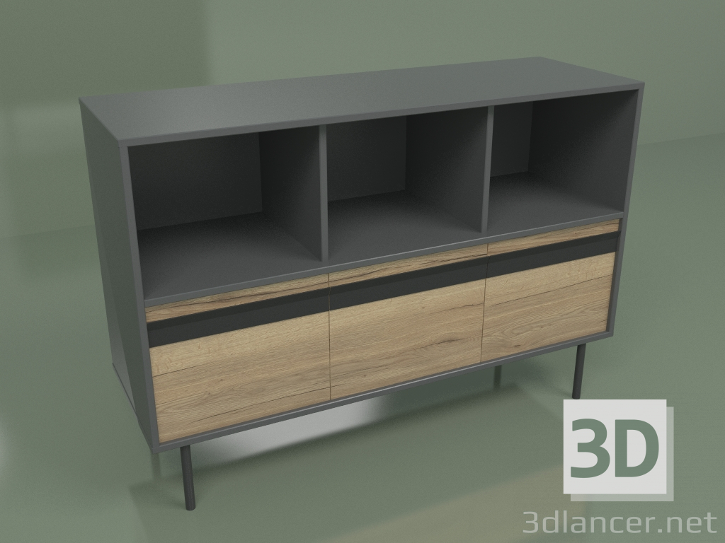 3d model Cabinet with module 03 - preview