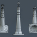 modèle 3D de cônes de signalisation routière acheter - rendu