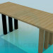 3D Modell Langer Tisch - Vorschau