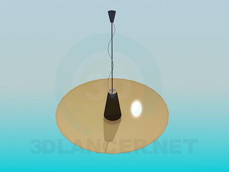 3d модель Лампа тарілка – превью