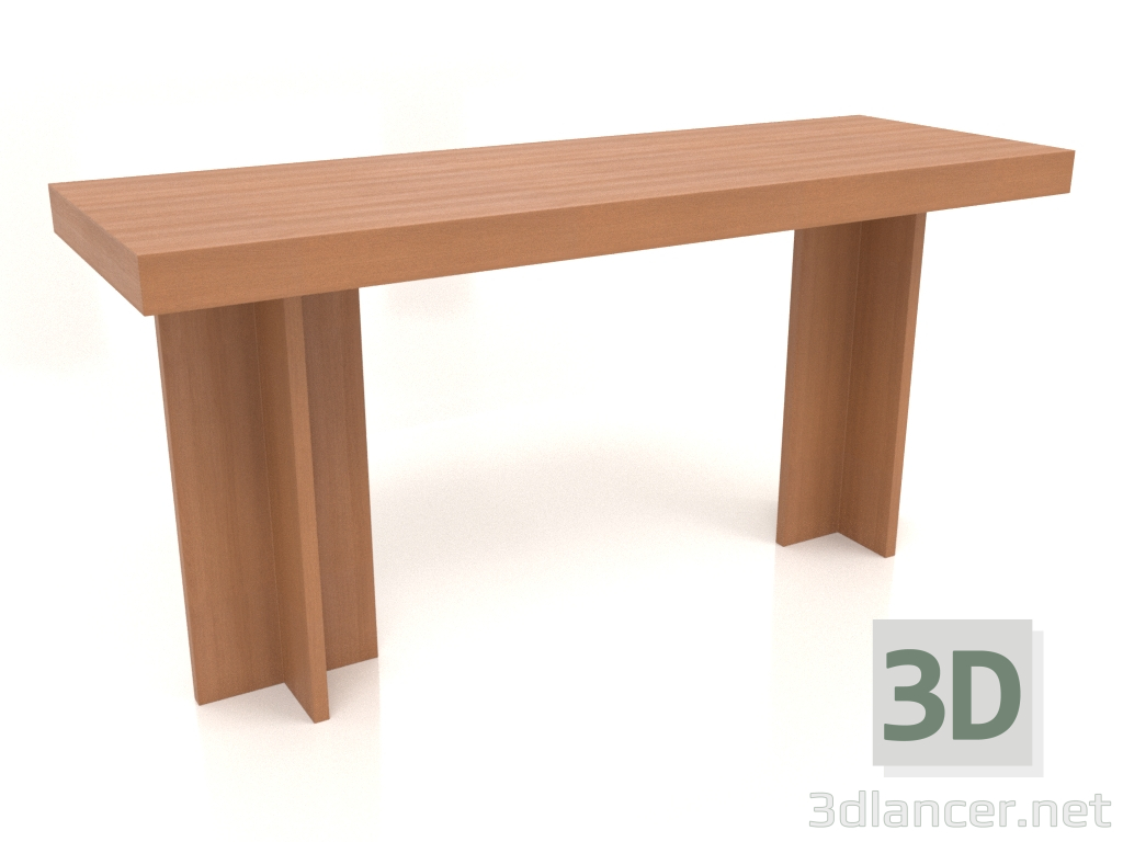 modello 3D Tavolo da lavoro RT 14 (1600x550x775, rosso legno) - anteprima