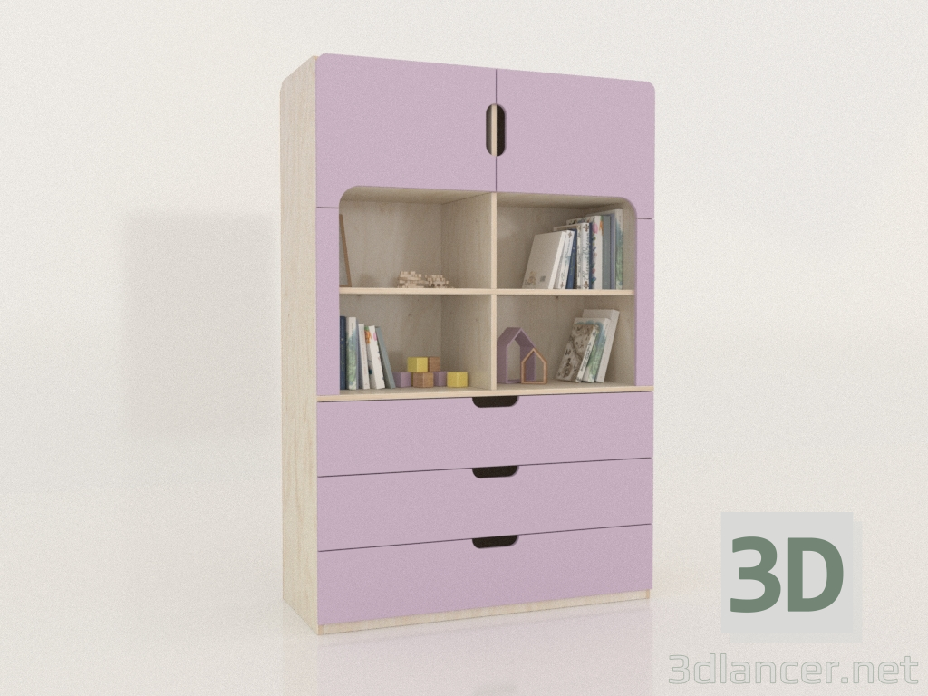 modèle 3D Bibliothèque-coffre MODE K (DRDKAA) - preview