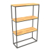 Modelo 3d Rack retangular (PISO DE MADEIRA, 80x30x128) - preview