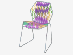 Chair on a metal frame