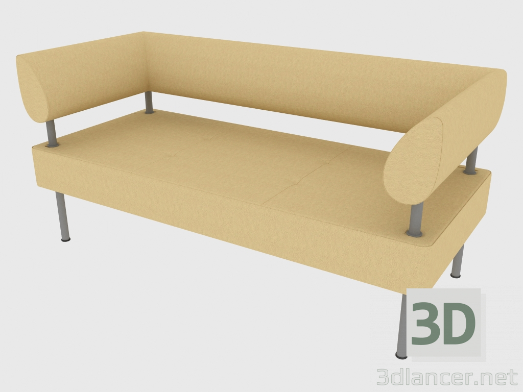 modello 3D Kare Sofa (17) - anteprima