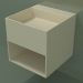 3D modeli Duvara monte lavabo Giorno (06UN23301, Bone C39, L 48, P 50, H 48 cm) - önizleme