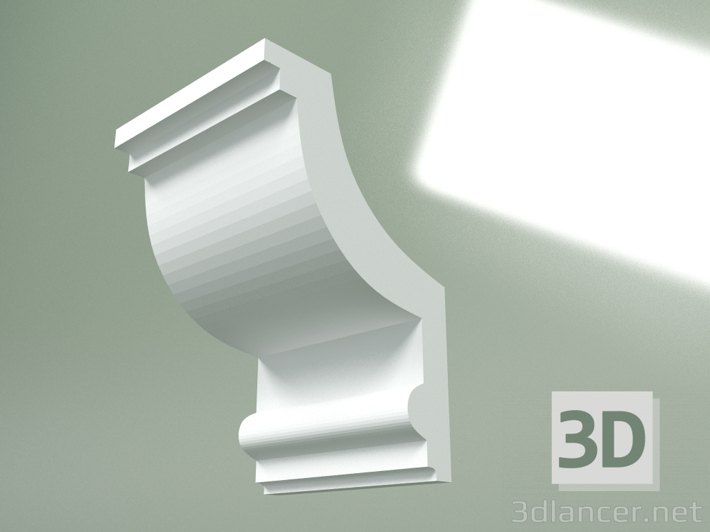3d model Plaster cornice (ceiling plinth) KT415 - preview