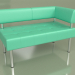 3d model Section double corner left Business (Green leather) - preview