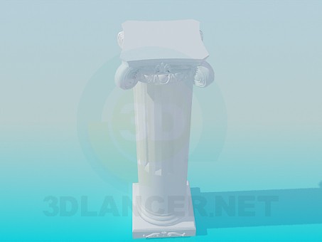 Modelo 3d Pedestal - preview