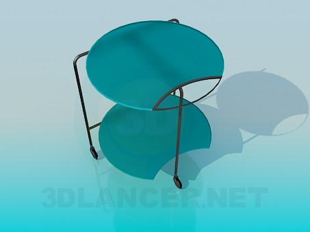 modèle 3D Table Trolley - preview