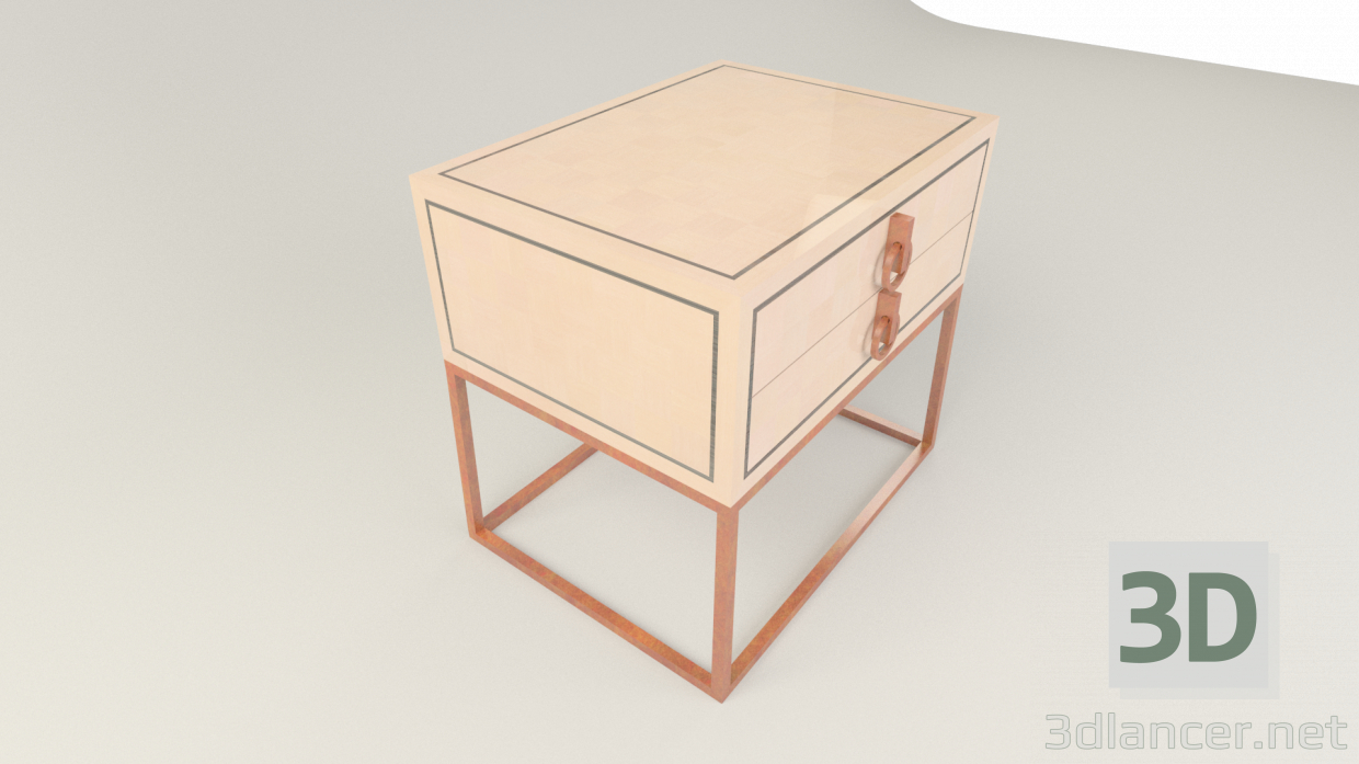 modèle 3D de table de chevet epoq de roche bobois de hudviak acheter - rendu