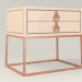 3d bedside table epoq de roche bobois by hudviak model buy - render