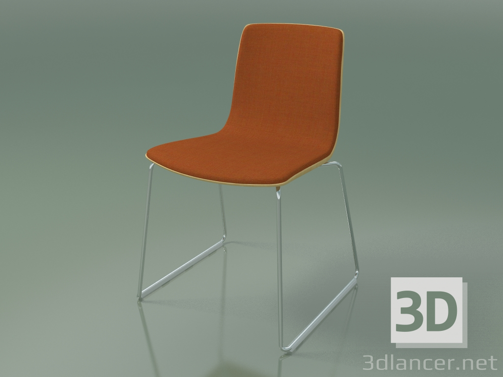 3d model Chair 3936 (on skids, front trim, natural birch) - preview