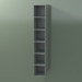 3d model Wall tall cabinet (8DUAED01, Silver Gray C35, L 24, P 36, H 144 cm) - preview