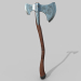 hacha vikinga de acero 3D modelo Compro - render