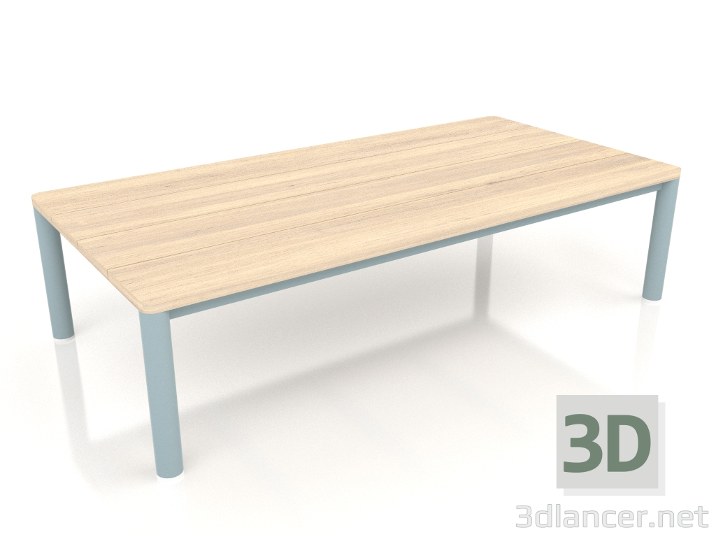 modèle 3D Table basse 70×140 (Gris bleu, bois Iroko) - preview