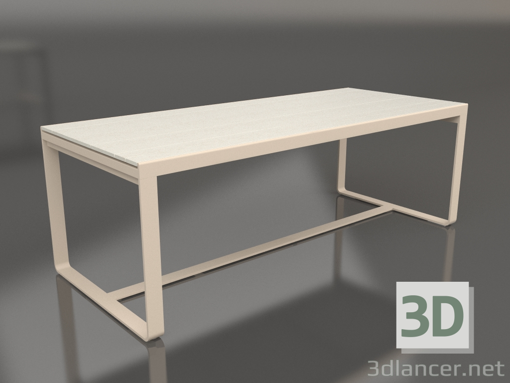 modello 3D Tavolo da pranzo 210 (DEKTON Danae, Sabbia) - anteprima