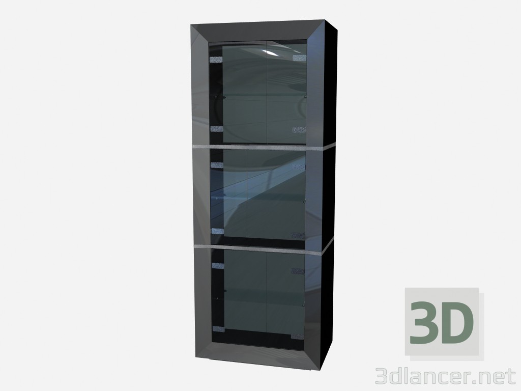 modello 3D Arte di vetrina legna Deco rigoletto z011 - anteprima