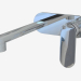 modèle 3D Mitigeur monocommande de lavabo mural avec plaque métallique One (113058) - preview