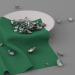 modello 3D di Piattino con diamanti comprare - rendering