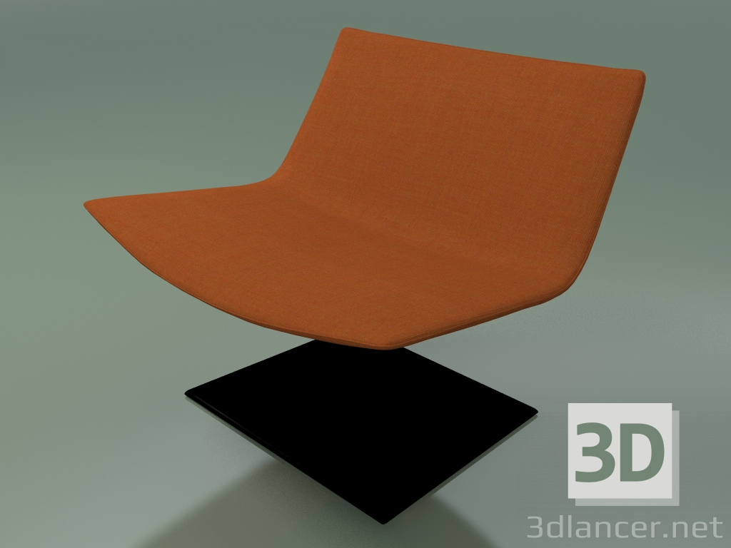 3D Modell Loungesessel 2024 (mit rechteckiger Basis, drehbar, V39) - Vorschau