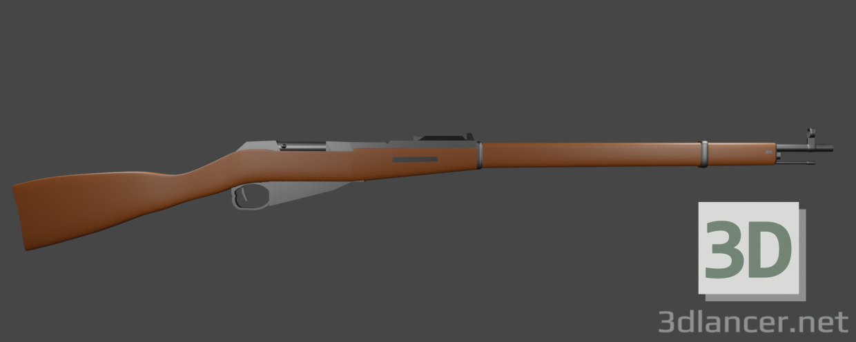 3d model Mosin rifle - preview
