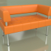 modèle 3D Canapé double Business (Cuir Orange) - preview