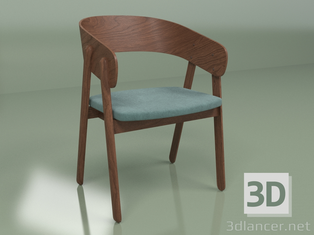 3D Modell Stuhl Devlin (türkis) - Vorschau
