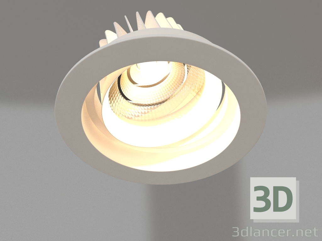 3d model Lámpara LED LTD-140WH 25W Blanco 30grados - vista previa