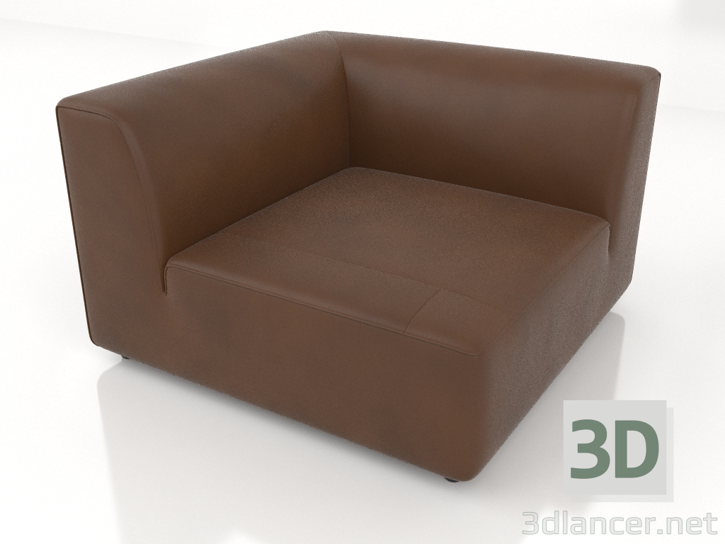 3D modeli Köşe kanepe modülü - önizleme
