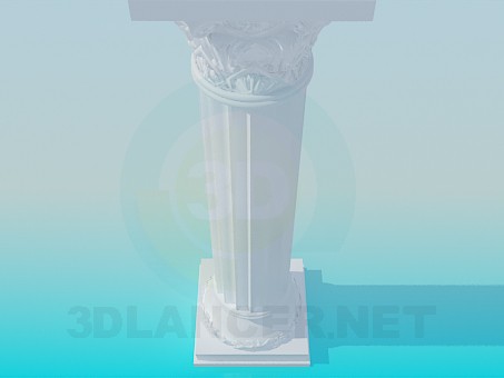 Modelo 3d Pedestal - preview