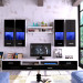 3D Modell Wand tv-Nero mit dem Dekor. TV-Wand - Vorschau